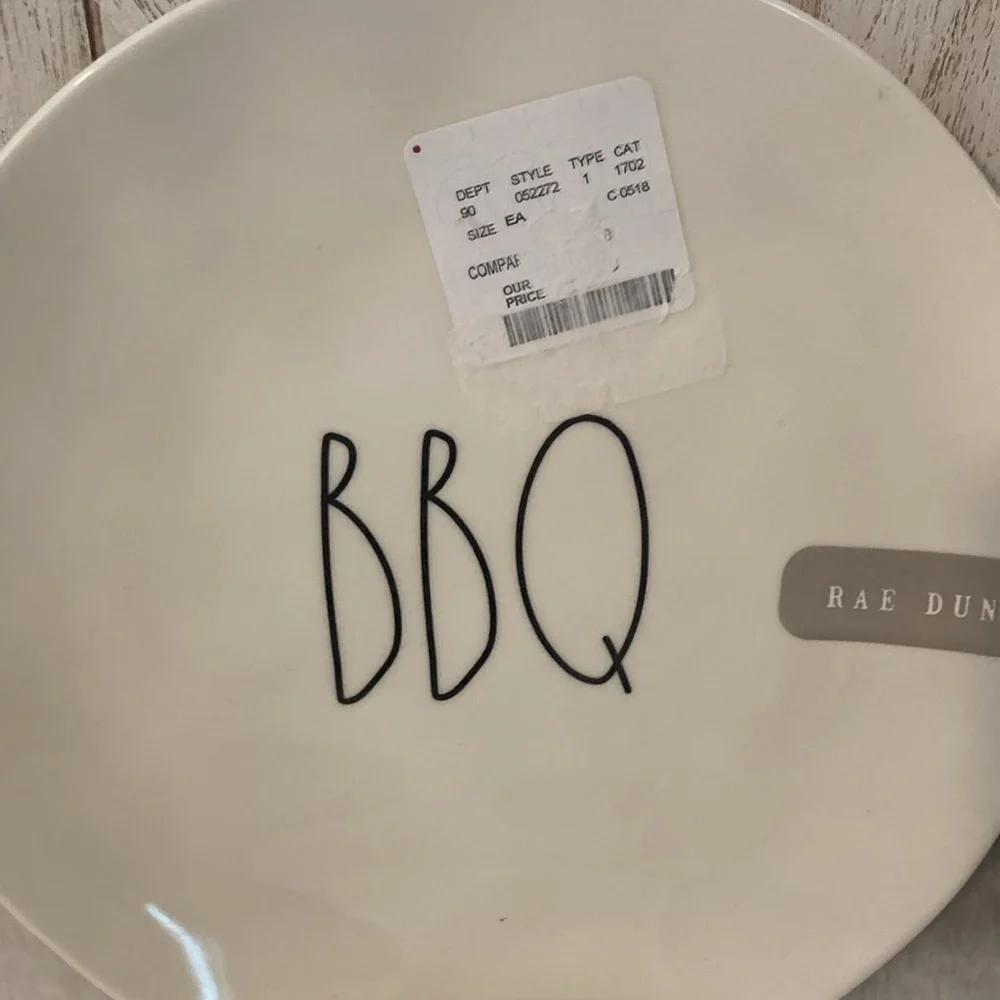 Rae Dunn Delish/BBQ Melamine Salad Plates